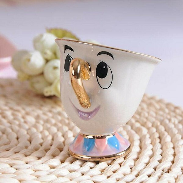Söt Skönheten och Odjuret Tekannor Mrs Potts Chip Tekanna Kopp Set