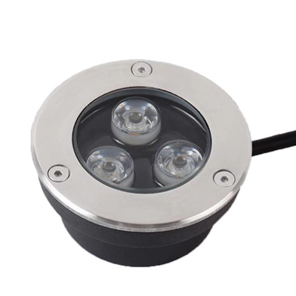 Utomhus LED-spotlight Inbyggd 3W IP65 Rund LED-spotlight
