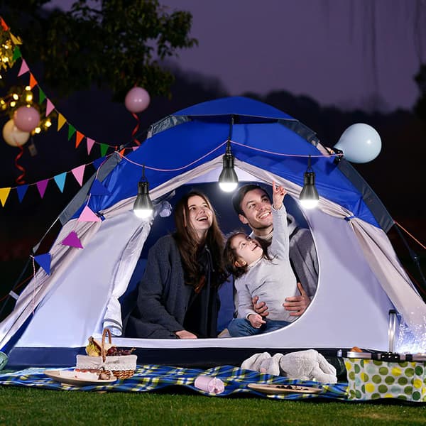 3 stk Camping Tilbehør Campinglampe Campingtelt, Nød
