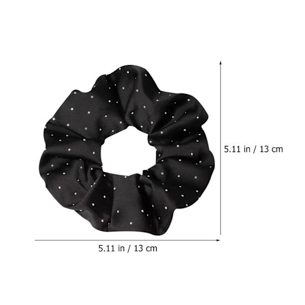 6 elastiske silkehovedbånd fulde af stjernerhårsten, stor scrunchie