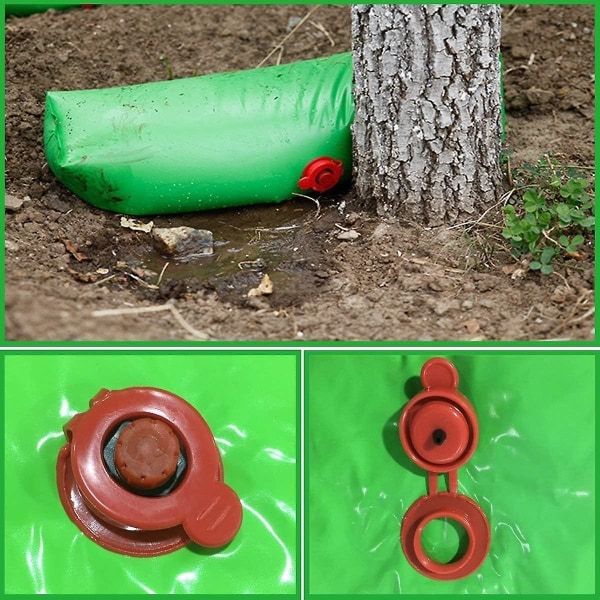 4 långsamt frisättande trädvattensäckar för bevattning av växter Perfekt bevattningspåse Långsamt droppsystem, Perfekt för plantering av träd och buskar
