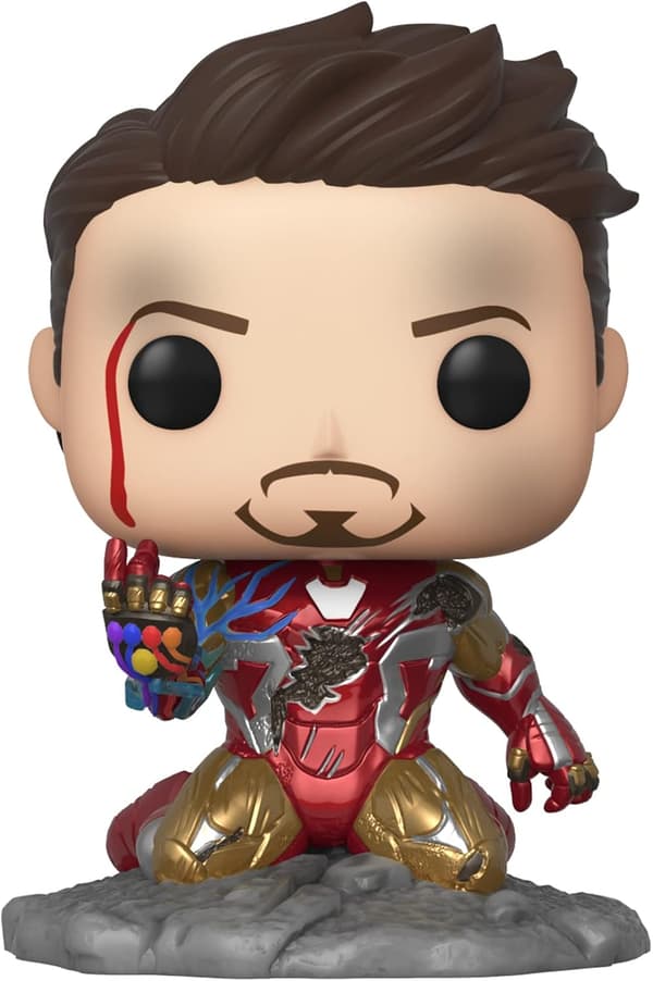 Pop! Marvel: Avengers Endgame - Jeg er Iron Man (Gløder i mørket) Bobblehead Figur
