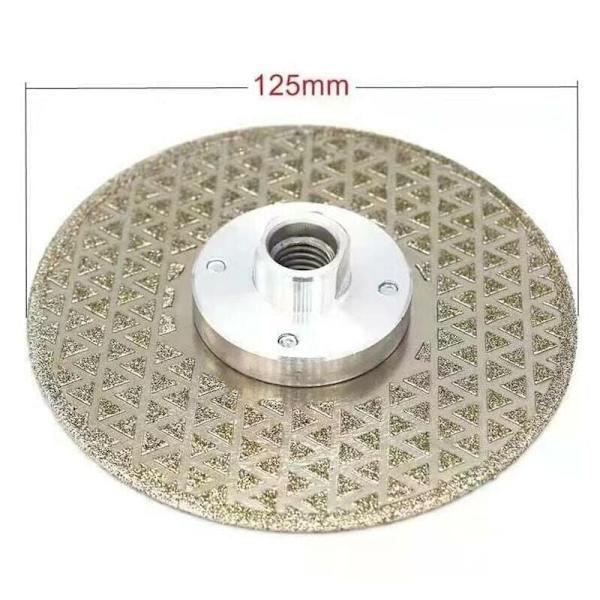 Diamantskærende og slibeskive 125mm x M14 galvaniseret savklinge B