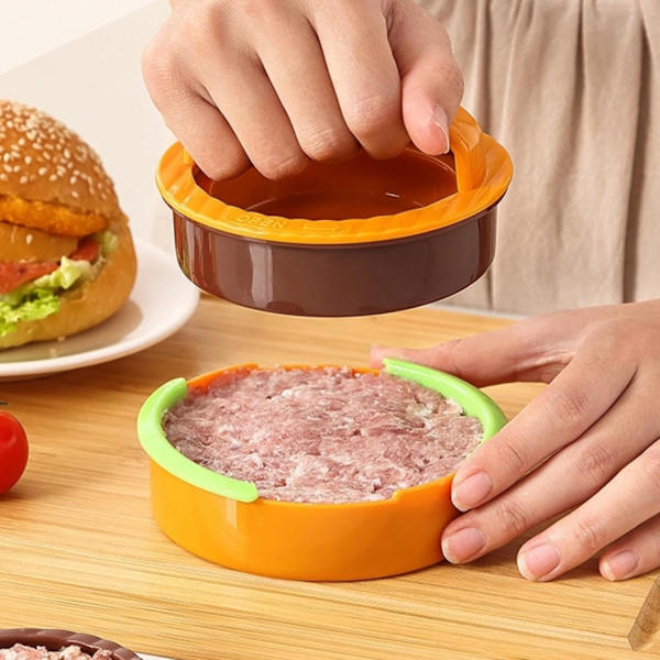 Burgerpress, Hamburgerpress, Patty Maker, Icke-klibbig, Verktygssats för Hamburgerpatties