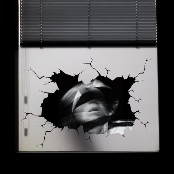 2 st 3D Halloween Väggdekaler, Maskerad Man Halloween Vägg