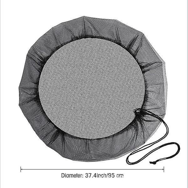 Regntunna Nät, Regntunna Nät Regntunna Skydd Regntunna Nät Skydd Regntunna Regntunna Nät Skydd För Utomhus Trädgård (95cm Diameter Svart)