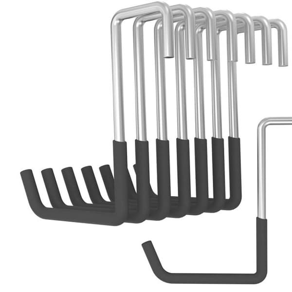 Rafter-koukku, ripustukseen, tikaskoukku, pyöräkoukut, musta 6 kpl