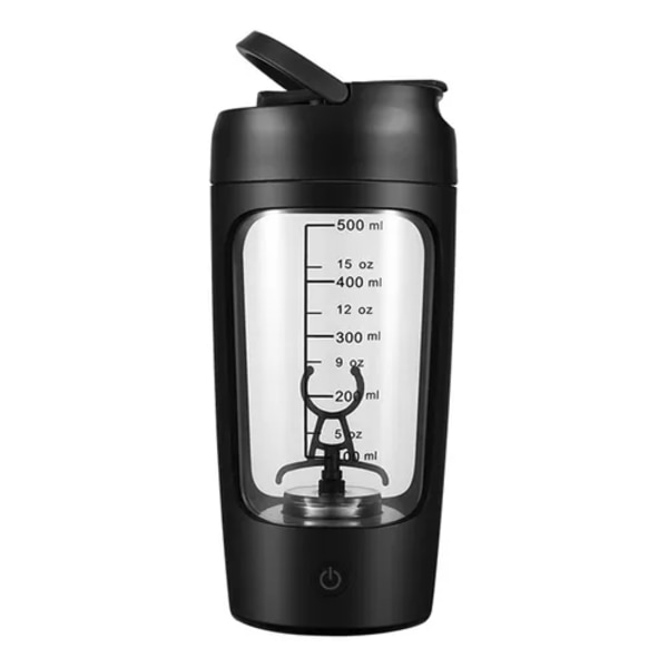 Automatisk Shaker, Proteinblandingflaske, Velegnet (Sort)