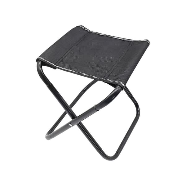 1 stk (Sort) Mini Bærbar Camping Foldbar Stol Udendørs