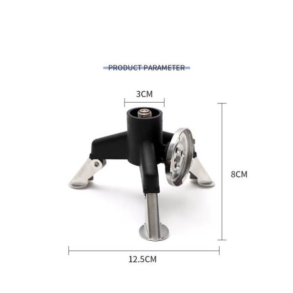 Udendørs Trekantbrænderkonverter, Campingkogepladeforbindelse Gas