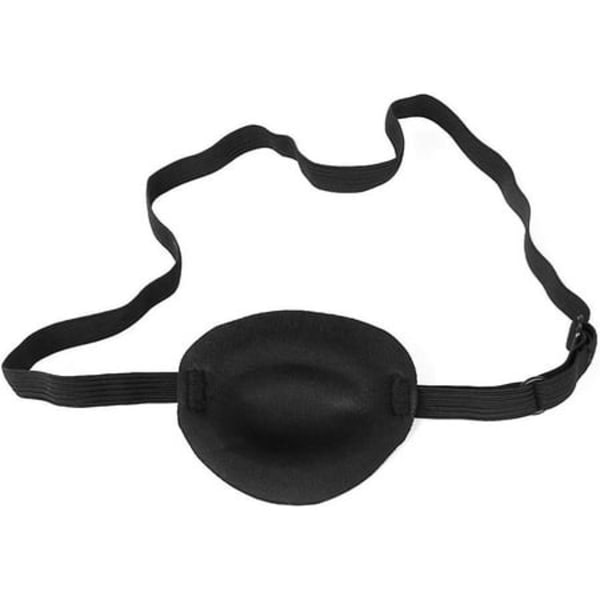 Piratlapp med Dödskalle och Korsben, Justerbar, Enögd