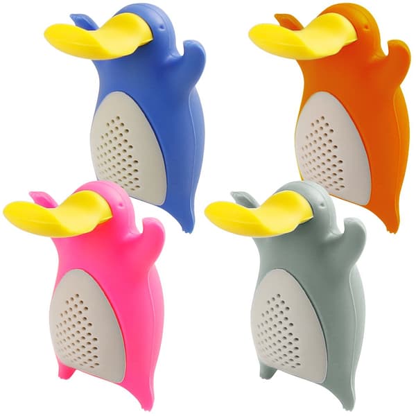 1 set med 4 silikonfilter för te