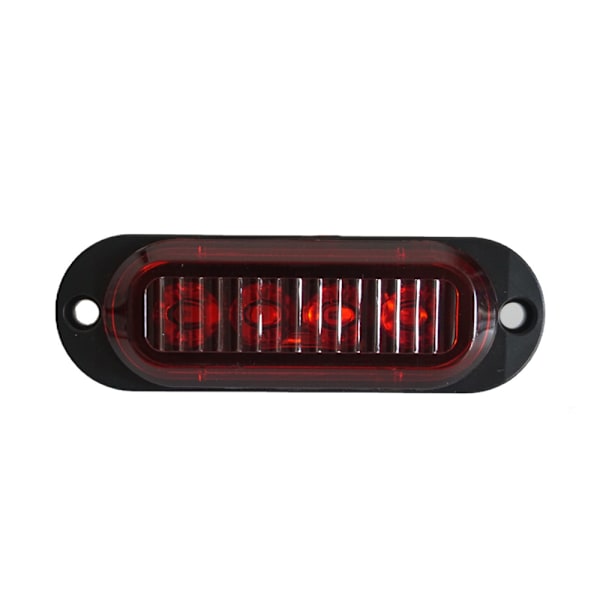 2pcs 4 LED Red Lens Side Marker Lights Truck Signal Lights 12-24V