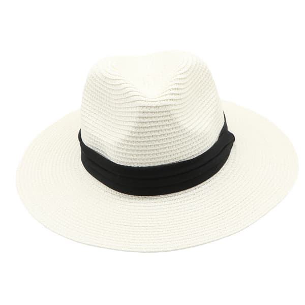 1 stk Raffia Halmhat Mænds Storbremmet Hat Sommer Solhat