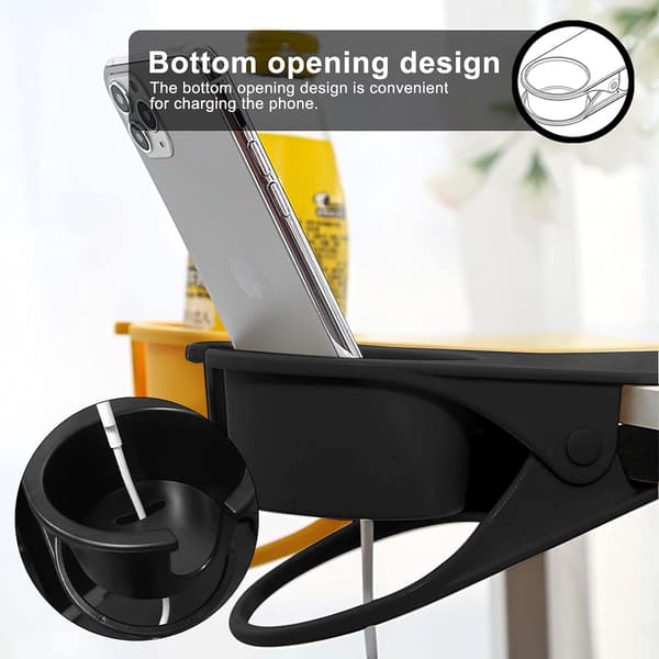 Klipskoppholder Drikkekoppholder Skrivebord Sideklips Flaskekopp