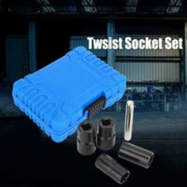5-pack Socket Set Låsningshjulsmutterbult Stud Extractor