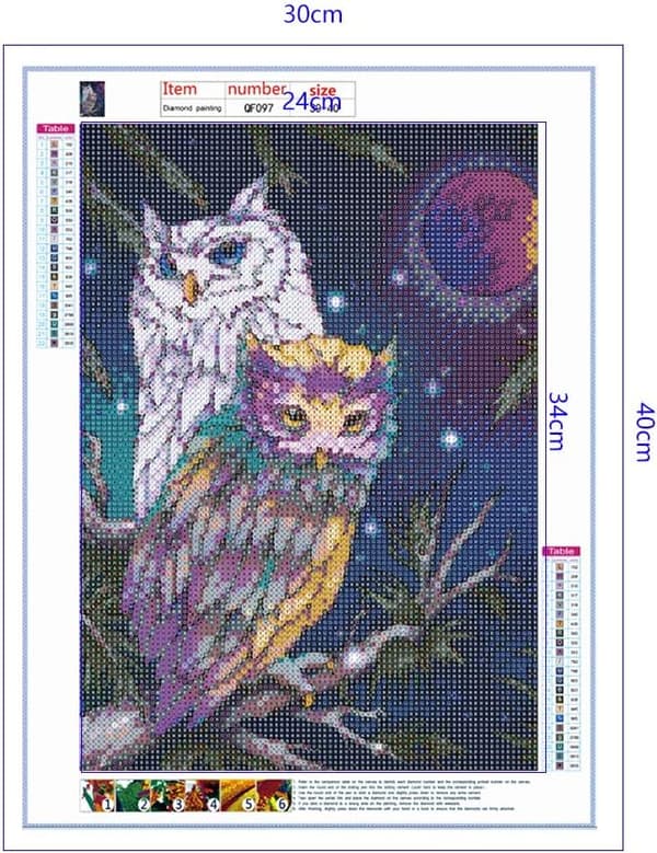 Käsintehty 5D timanttiembroidery-setti strassilla ja