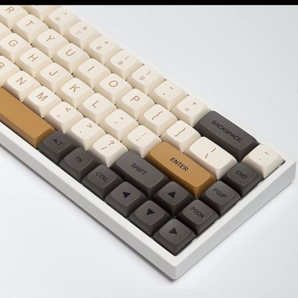 XDA-profil Keycaps 125 Retro PBT Key Cap Cover Set Dye Sublimation ANSI US-layout för Cherry Mx Switch Mekaniska tangentbord (XDA/Ember)