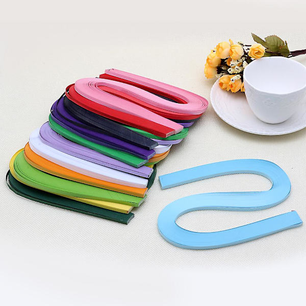 120 strimler Quilling papir 5mm bredde Solid Color Origami papir Diy håndværk Smaragdgrøn