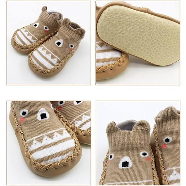 3 par Non-Slip Babysockor, B