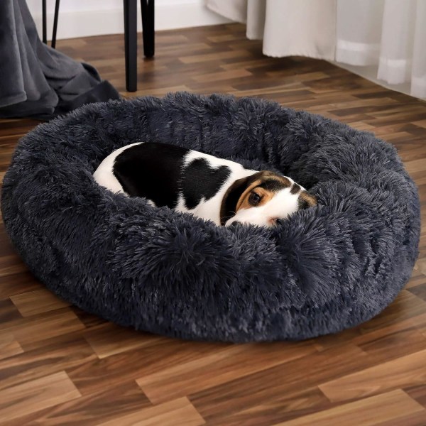 Rund Hundekurv Kattepude Donut Kurv Ø 60 cm Ekstern