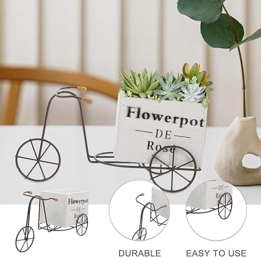 1 Stycke Cykelplanterare Rustik Patio Planter Planter Växt