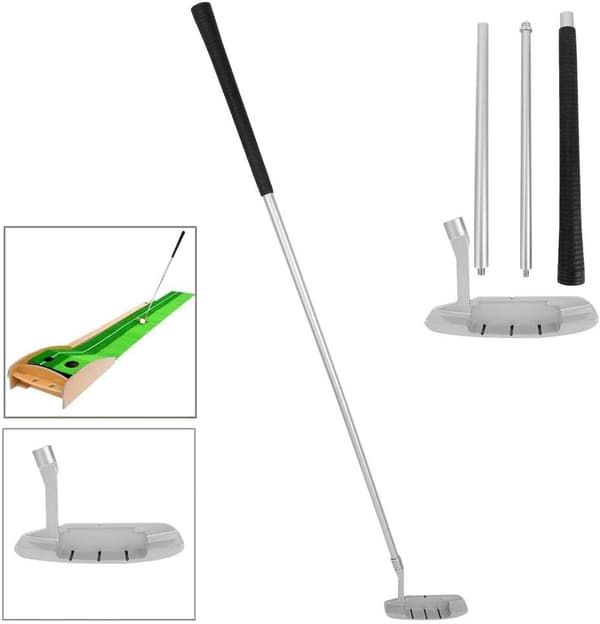 1 stk firedelt sammenleggbar golfputtklubb for golfputting