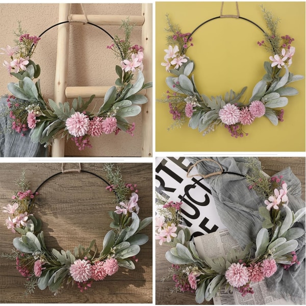 1 41cm kunstige blomster til dekorativ krans
