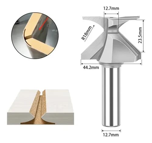 Gr18 Fresetann for trearbeid med 1/2\" skaft