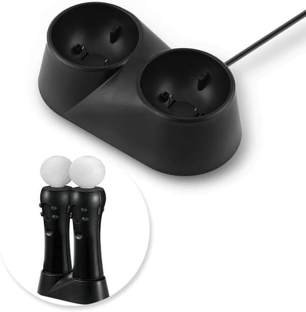 USB Dobbelt Opladningsdock Stativ til Playstation PS4 VR Controller
