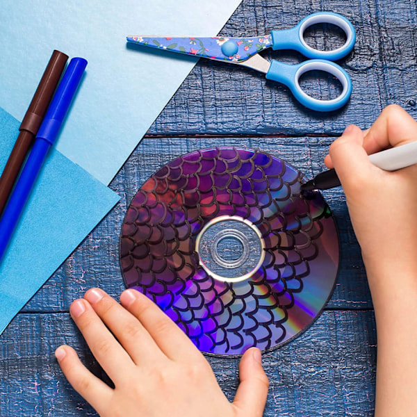 Transparent Dekorativ CD Egnet for Maling og Håndverk