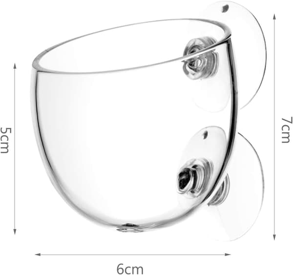 1-pack Akvarium Glaskoppkrukor, Akvarium Växtbehållare Kopp