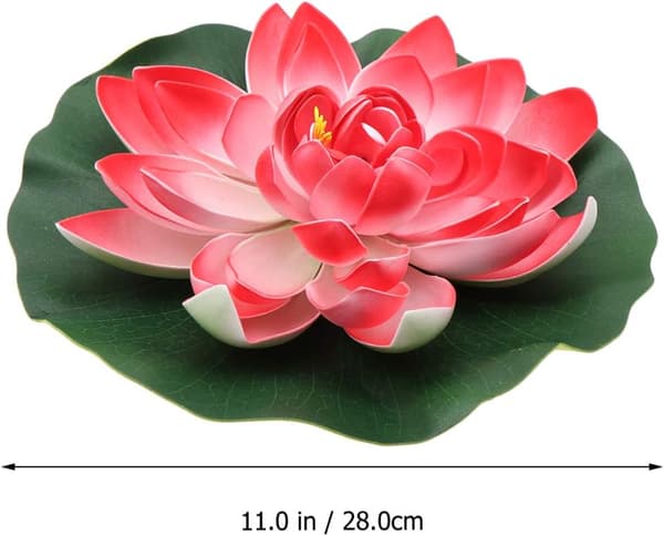 1 stk. kunstig flydende poolblomst til udendørs brug