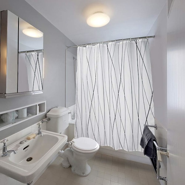 Design Polyester Brusekabine med Kroge, Skimmelresistent
