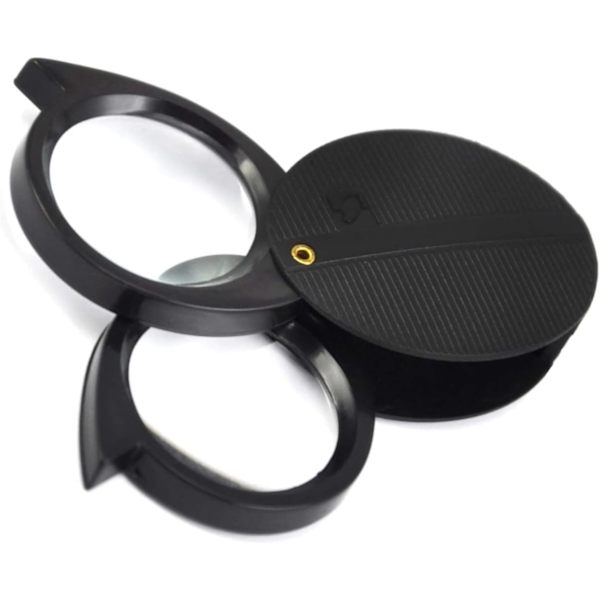2-i-1 Fickförstoringsglas, 5X 10X
