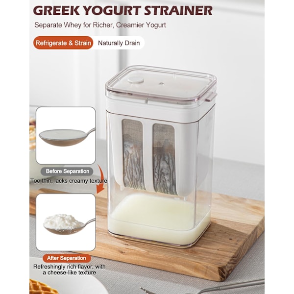 Yoghurt Sil, 1100ml Tjock Grekisk Yoghurt Mjölkfilter (1-pack)
