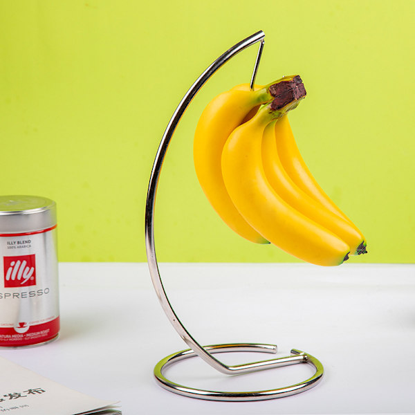 1 x Bananhållare, Rostfritt Stål Banankrok, Banan och Frukt