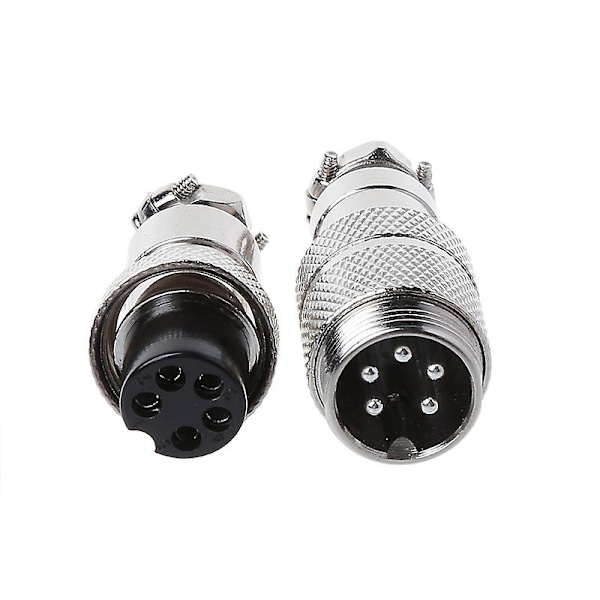 Gx16 Butting Aviation Han-stik, Hunkontakt 2/3/4/5/6/7/8 Pin