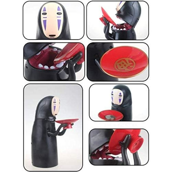 1 stk (Svart) No-Face Myntboks Mann Automatisk Spis Mynt Spargris