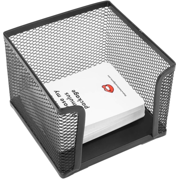 1 st svart minimalistisk järn nät anteckningsbok anteckningspapper förvaringslåda