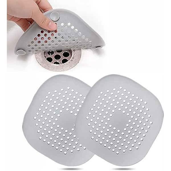 Pack Silikonavloppsskydd (Grå), Köksvask Sil