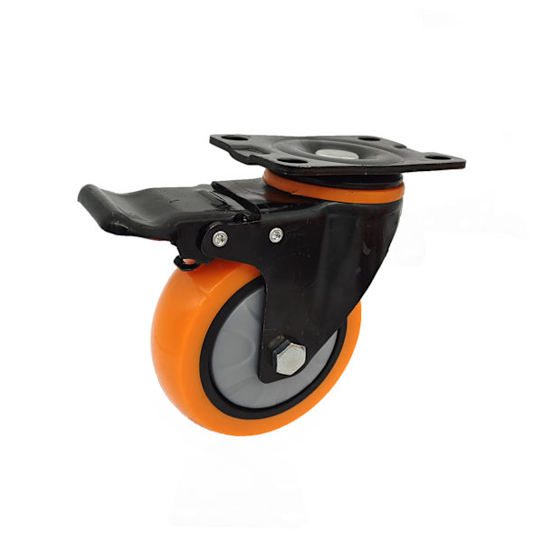 Rullar, Tunga Rullar, 100mm Swivel Rullar med Broms