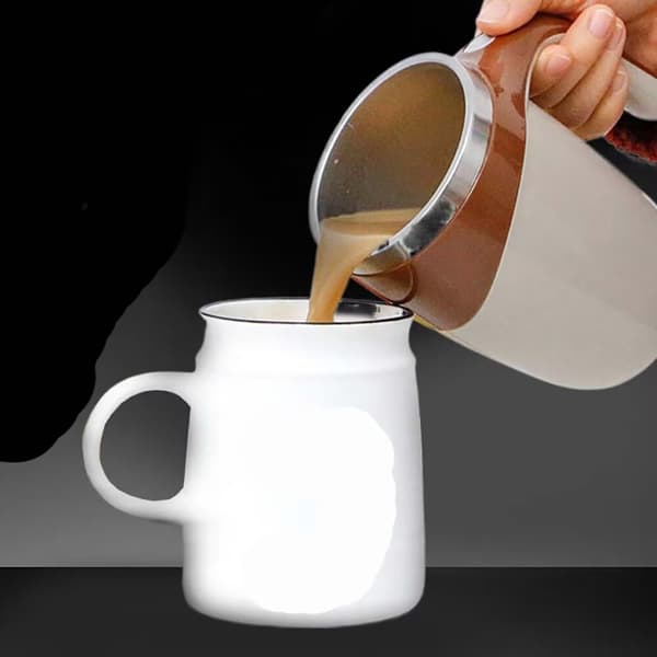 1 st (Brun) Elektrisk Kaffemugg Bärbar Kaffemugg Elektrisk
