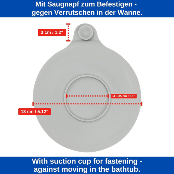 Silikonavloppsplugg för badkar, dusch, köksho och badrum