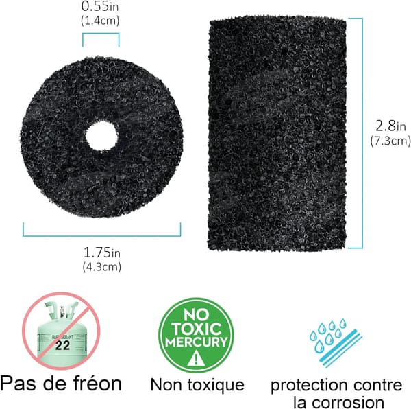 20-pack Robot Tail Foam Brush för Polaris 180, 280, 360, 380,