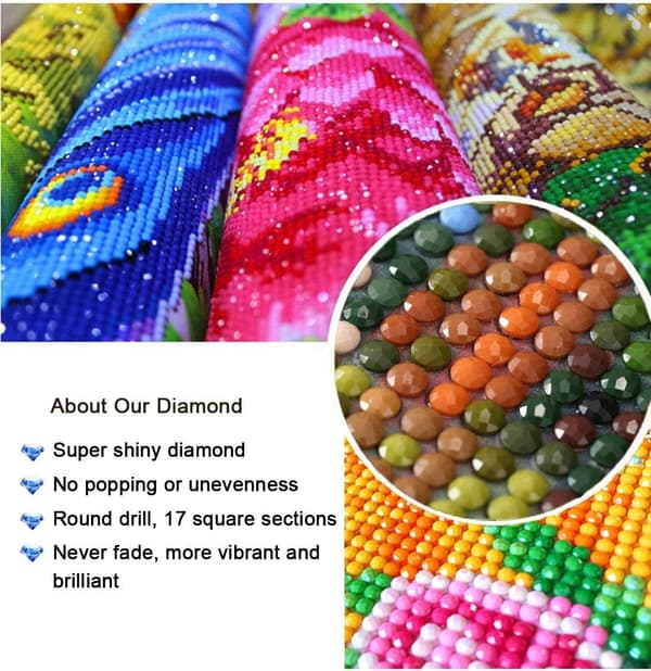 Enkelträdsdiamantmålning, Diamantkonstset