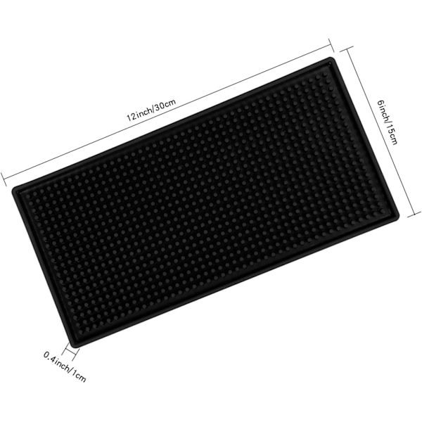 Blød Barmåtte Sort Farve PVC Underkop Serveringsbar Vandafvisende
