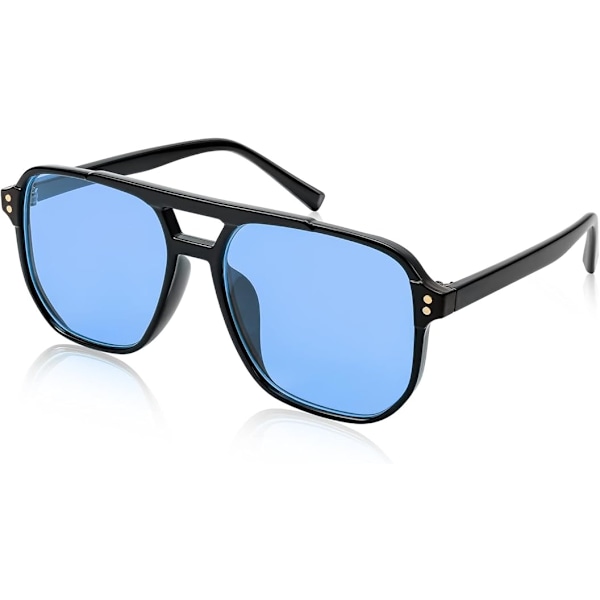 Retro Neliö Aviator Aurinkolasit Naiset Miehet 70-luvun Vintage Trendikkäät Muovikehyksiset Aurinkolasit