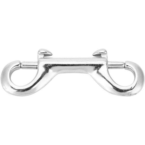 1 x 90mm dobbelt-endede dykkerkrog, dobbelt-endede clips rustfrit