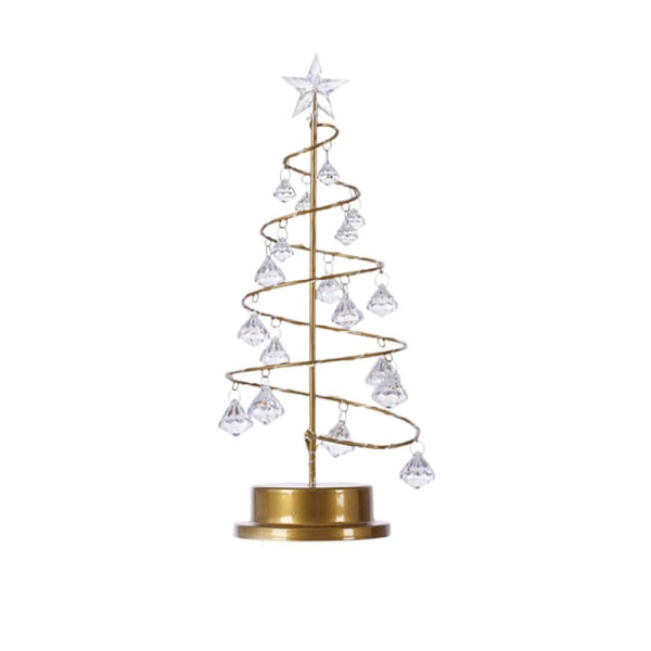 1 st Warm Personalize Christmas Crystal Tree Lights, Bordsskiva